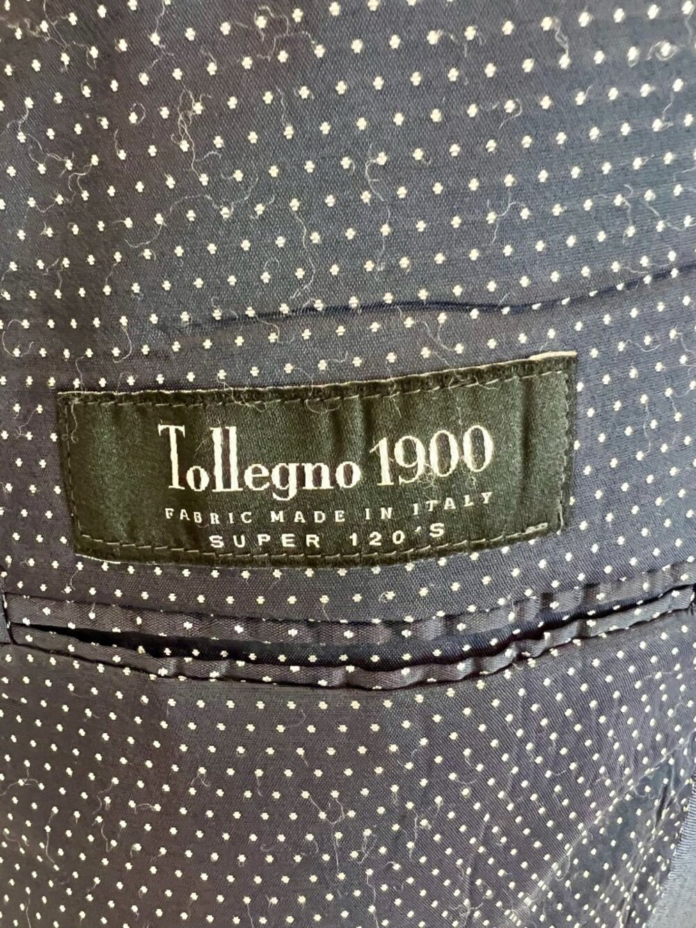 Joseph Abboud 52R Blue Super 120s Italian Wool Sport Coat - Picture 2 of 4